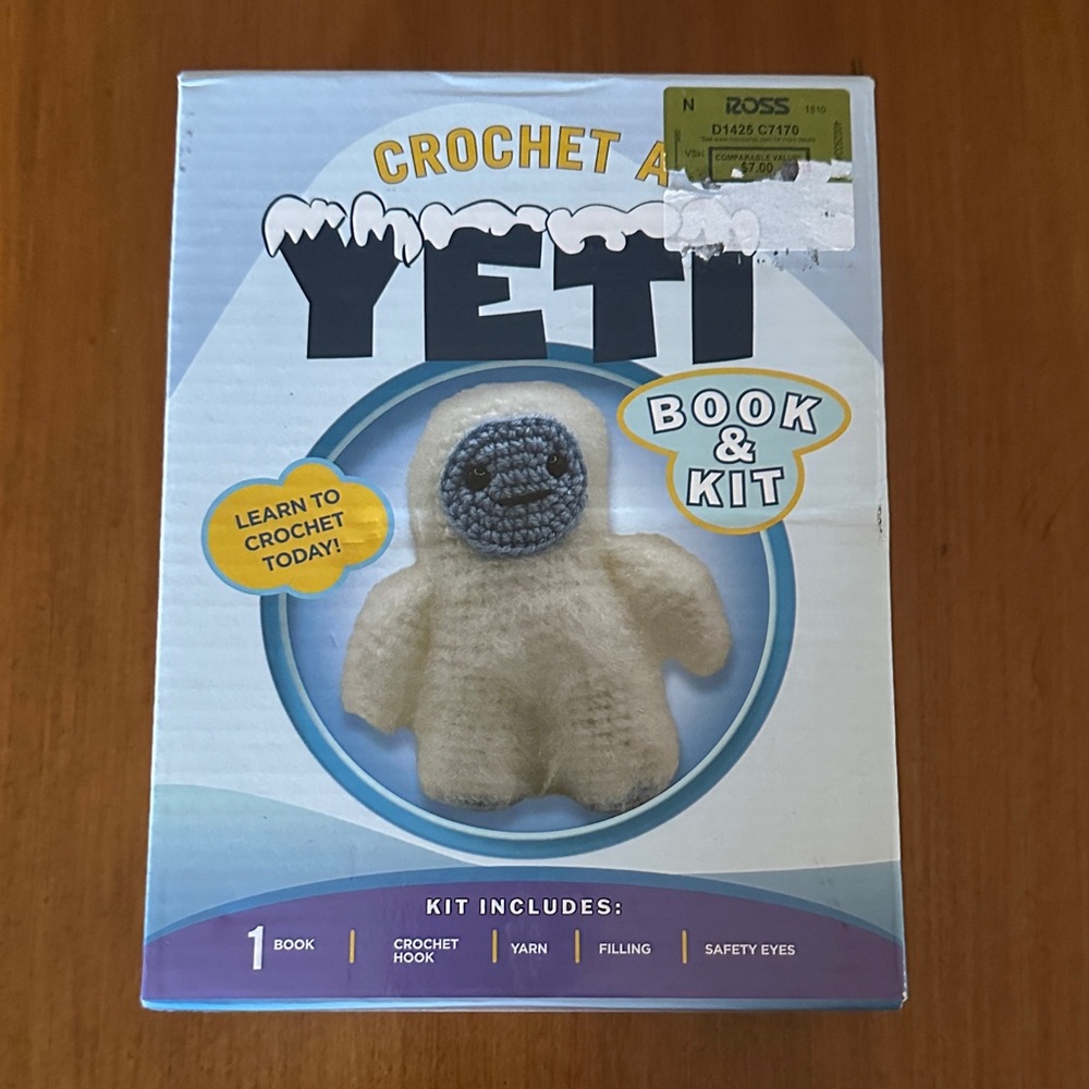 Crochet a Yeti book & kit new